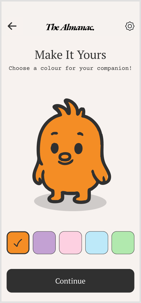 Colour picker for the companion